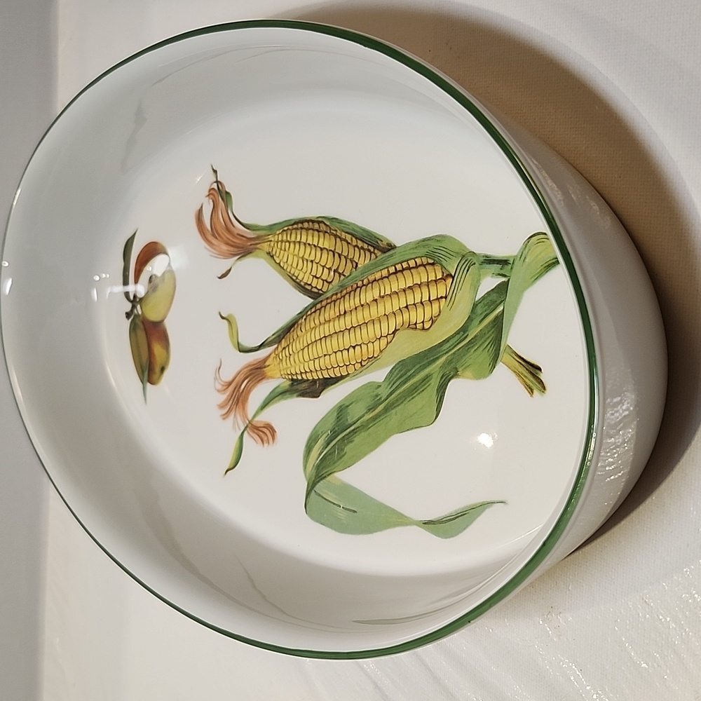 Royal Worcester Evesham Vale Porcrlain Oval Baking Dish 1986